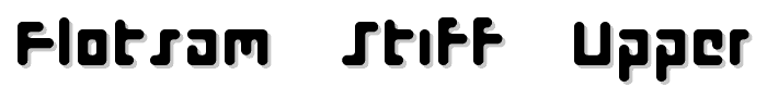 Flotsam Stiff Upper font